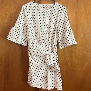 Black and white polka dot dress